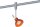 975.74  Paulmann Phantom Spot Zaretti 50W GZ10 Chrom matt / Orange transparent