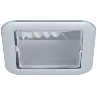 Paulmann Quality Einbauleuchten Set eckig Sparlampe 1x9W...