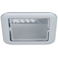 Paulmann Quality Einbauleuchten Set eckig Sparlampe 1x9W...
