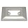 3x  Paulmann Profi Aufbauring rostfrei eckig UpDownlight Quadro LED 80mm Eisen gebürstet/Alu