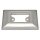 3x  Paulmann Profi Aufbauring rostfrei eckig UpDownlight Quadro LED 80mm Eisen gebürstet/Alu