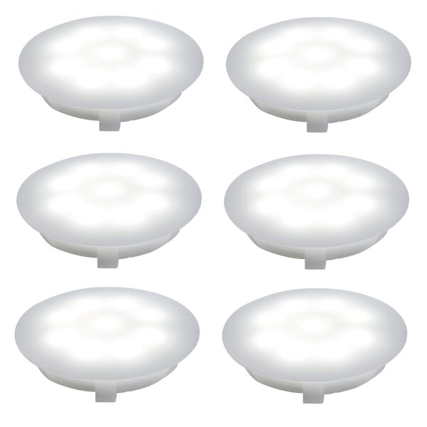 Paulmann Special Einbauleuchten Set UpDownlight LED 6x1W 230/12V 45mm Satin/Kunststoff