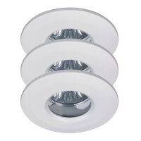 Profi EBL Set starr IP65 3x35W 105VA 230/12V GU5,3 51mm Weiß/Alu Zink