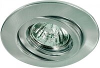 4er Set Paulmann Einbauleuchtenn rund 3x 4,5W wamweiß inkl. GU10 Sockel 51mm Eisen bebürstet - 340 Lumen ergibt 4 x 40W Licht