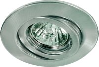 4er Set Paulmann Einbauleuchtenn rund 3x 4,5W wamweiß inkl. GU10 Sockel 51mm Eisen bebürstet - 340 Lumen ergibt 4 x 40W Licht