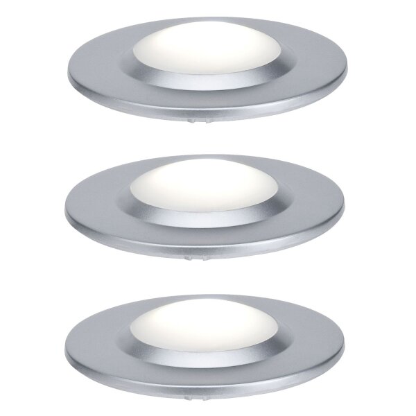 Paulmann 3er Set  Wand / Boden Einbauleuchten Set UpDownlight LED 3x3W 70mm inkl. Trafo