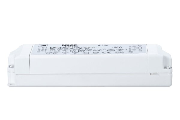 Halogen Elektroniktrafo 35-150W 230/12V 150VA Transformator dimmbar Transfo Electronic Trafo