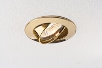 Paulmann Premium Einbauleuchten schwenkbar max. 50W 12V GU5,3 51mm Gold/Alu Zink