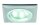 Nice Price Mini Einbauleuchten LED eckig 5x0,5W 3,6VA 230/12V 35x35mm Eisen gebürstet/ Metall