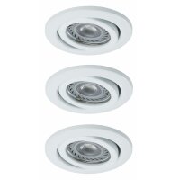 Nice Price Basic Einbauleuchten Set schwenkbar LED 3x3,5W...