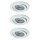 Nice Price Basic Einbauleuchten Set schwenkbar LED 3x3,5W 230V GU10 51mm Weiß/Metall