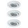 Nice Price Basic Einbauleuchten Set schwenkbar LED 3x3,5W 230V GU10 51mm Weiß/Metall
