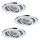 Nice Price SA Basic Einbauleuchten Set schwenkbar LED 3x3,5W 230V GU10 51mm Chrom/Metall