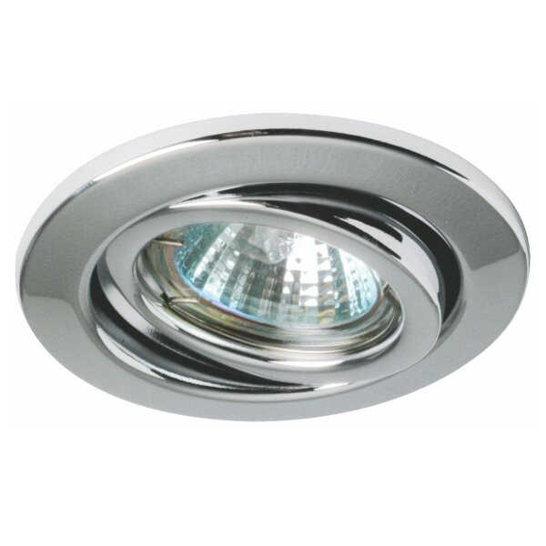 Nice Price Basic Einbauleuchten schwenkbar max.50W 230V GU10 51mm Chrom/Metall