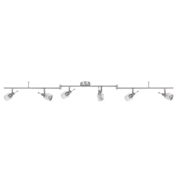 Nice Price Nice Price Spotlights A Stange 6x50W GU10 Nickel satiniert/Satin 230V Metall/Glas