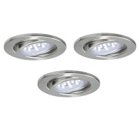 Nice Price Basic Einbauleuchten Set schwenkbar LED 3x0,8W...