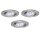 Nice Price Basic Einbauleuchten Set schwenkbar LED 3x0,8W 230V 51mm Eisen gebürstet/Metall
