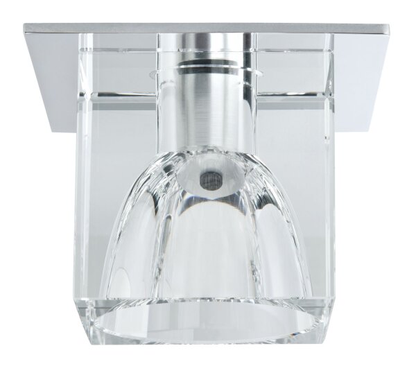Paulmann Quality Einbauleuchten Glassy Cube max. 20W 12V G4 83x83mm Klar/Chrom Glas/Metall