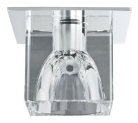 Paulmann Quality Einbauleuchten Glassy Cube max. 20W 12V G4 83x83mm Klar/Chrom Glas/Metall