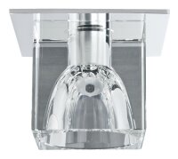 Paulmann Quality Einbauleuchten Glassy Cube max. 20W 12V G4 83x83mm Klar/Chrom Glas/Metall