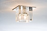 Paulmann Quality Einbauleuchten Glassy Cube max. 20W 12V G4 83x83mm Klar/Chrom Glas/Metall