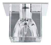 Paulmann Quality Einbauleuchten Set Glassy Cube 3x10W 60VA 230/12V G4 83/83mm Klar/Chrom Glas/Metall