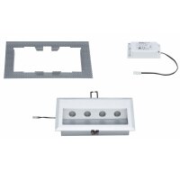 Paulmann Special Einbauleuchten Set Cross Wand LED 4W 6VA 230V 10x18cm Alu gebürstet/Alu