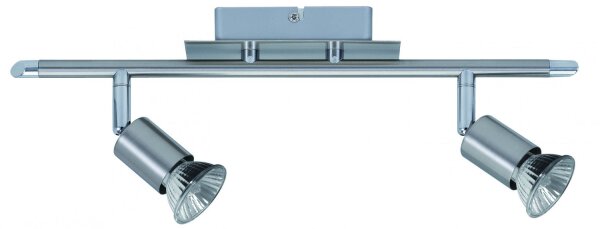 Paulmann Spotlights Georgia Balken 2x50W GU10 Eisen gebürstet 230V Metall