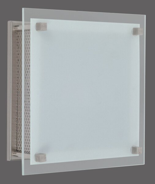Paulmann Living Conero Wandleuchte 170x170mm 1x40W G9 Opal 230V Metall/Glas