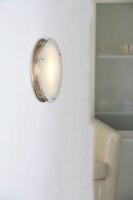 Paulmann Living Conero Wandleuchte rund 275mm 1x80W R7s Opal 230V Metall/Glas