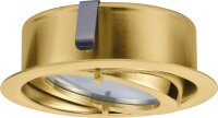 Paulmann Möbel Einbauleuchten Set Dress schwenkbar 3x20W 60VA 230/12V G4 70mm Gold/Alu