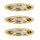 Paulmann Möbel Einbauleuchten Set Dress schwenkbar 3x20W 60VA 230/12V G4 70mm Gold/Alu