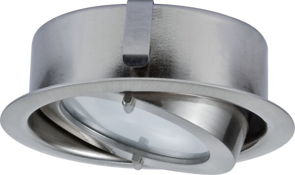Paulmann Möbel Einbauleuchten Dress schwenkbar max.20W 12V G4 70mm Eisen gebürstet/Alu