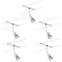 Paulmann Seil- und Schienensystem 2Easy Spot Basil 5x20W...