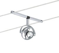 Paulmann Seil- und Schienensystem 2Easy Spot Mac² rund 5x20W GU4 Chrom matt 12V Kunststoff