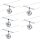 Paulmann Seil- und Schienensystem 2Easy Spot Mac² rund 5x20W GU4 Chrom matt 12V Kunststoff