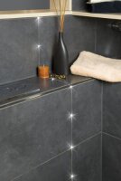 Paulmann Spec Wand Fliesenleuchten Set Crosslight LED 4x0,275W 3,6VA 230/12V 70mm Schwarz/Kunststoff