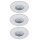 Paulmann Premium Einbauleuchten Set LED starr IP65 3x4W 230/12V GU5,3 51mm Weiß/Metall