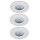 Paulmann Premium Einbauleuchten Set LED starr IP65 3x4W 230/12V GU5,3 51mm Weiß/Metall