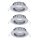 Paulmann 2easy Premium Einbauleuchten 3er Spot-Set IP44 starr 51mm Chrom