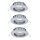 Paulmann 2easy Premium Einbauleuchten 3er Spot-Set IP44 starr 51mm Chrom