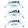 Paulmann 2easy Premium Einbauleuchten 3er Spot-Set starr IP65 51mm Weiß