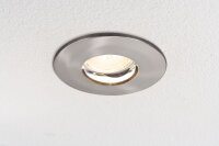 Paulmann 2easy Premium Einbauleuchten 3er Spot-Set starr IP65 51mm Eisen gebürstet