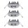 Paulmann 2easy Premium Einbauleuchten 3er Spot-Set starr IP65 51mm Eisen gebürstet
