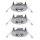 Paulmann 2easy Premium Einbauleuchten 3er Spot-Set starr IP65 51mm Eisen gebürstet