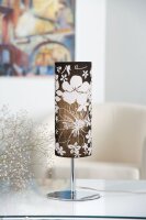 Paulmann Living 2Easy Schirm Cilento Floral Schwarz Stoff Lampenschirm E27