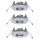 10 x Paulmann Einbauleuchtenn Einbaustrahler Set Premium Line starr Silber IP65 inkl. GU10 Sockel