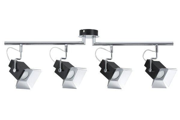 Paulmann Spotlights Cinema Balken max.4x50W GU10 Schwarz matt 230V Metall