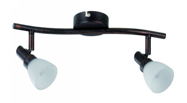 Paulmann Spotlight Classico Stange 2x42W G9 Rusty Iron 230V Metall/Glas