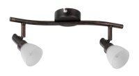 Paulmann Spotlight Classico Stange 2x42W G9 Rusty Iron 230V Metall/Glas
